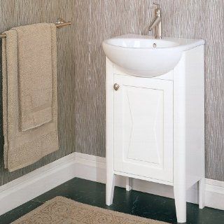 Fairmont Designs 20 Inch Lifestyle Collection Tuxedo Vanity Combo   White   Bathroom Vanities  