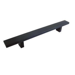 Contemporary 12 inch Rectangular Matte Black Cabinet Bar Pull Handle (case Of 4)