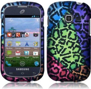Samsung S738c S738 c Galaxy Centura Straight Talk Sensational leopard HARD RUBBERIZED CASE SKIN COVER PROTECTOR Cell Phones & Accessories