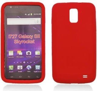 Aimo Wireless SAMI727SK003 Soft n Snug Silicone Skin Case for Samsung Galaxy S2 Skyrocket i727   Retail Packaging   Red Cell Phones & Accessories