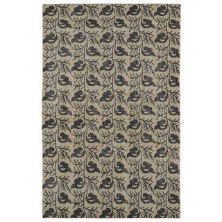 Kaleen Rugs Hand knotted Vintage Replica Gold Wool Rug (80 X 100) Brown Size 8 x 10