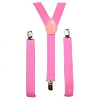 Light Pink Elastic Suspender Clip Braces at  Mens Clothing store