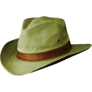 Cotton Outback Hat — Khaki  Hats