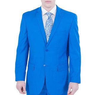 Ferrecci Mens Royal Blue 2 button Suit