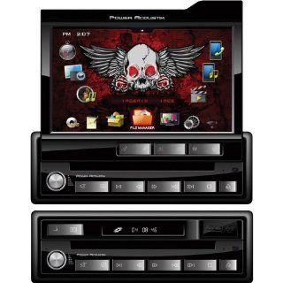 Power Acoustik PNX 741 Single DIN Flip Out Digital with 7 Inch TFT LCD Touch Screen 