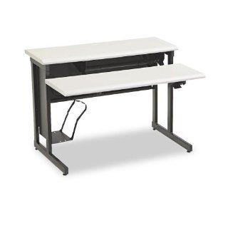 BALT 89491 42 by 33 by 25 37 Inch Smart One Ergonomic Workstation, Gray Laminate Top   Office Furniture