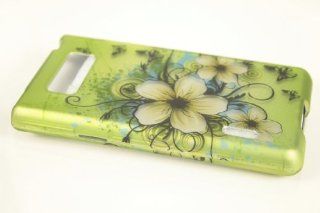 LG Splendor / Venice US730 Hard Case Cover for Hawaii Flower + Earphone Cord Winder Cell Phones & Accessories
