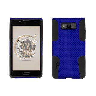 LG Splendor/Venice LS730/US730 Shell Case Mesh Dark Blue/Blk Cell Phones & Accessories