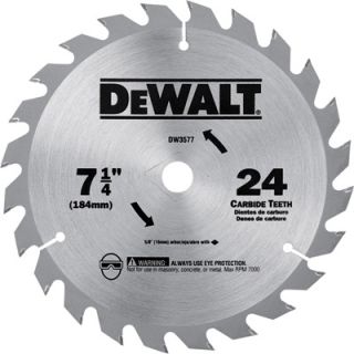 DEWALT General-Purpose Circular Saw Blade — 7 1/4in., 24 Tooth, Model# DW3577  Circular Saw Blades