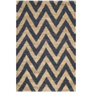 Safavieh Hand knotted Organica Blue/ Natural Jute Rug (3 X 5)