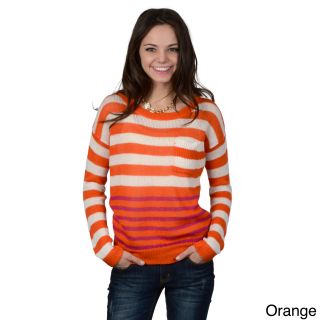 Hailey Jeans Co Hailey Jeans Co. Juniors Long sleeve Striped Sweater Orange Size S (1  3)