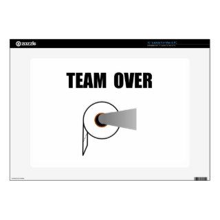 Team Toilet Paper Over Decals For 15" Laptops