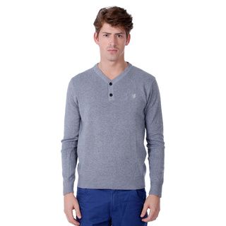 191 Unlimited Mens Solid Button Down Sweater