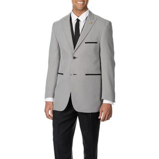 Don Mart Clothes Falcone Mens Black Houndstooth 4 piece Vested Suit Black Size 38R