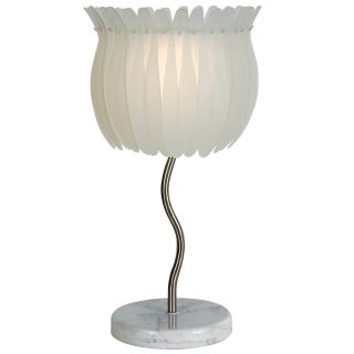 Aphrodite 2 light Brushed Nickel Table Lamp