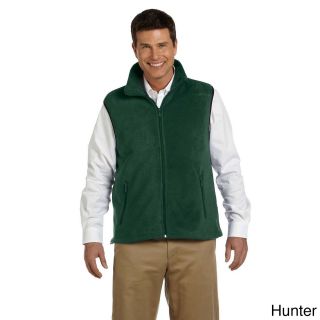 Harriton Mens 8 ounce Fleece Vest Green Size 2XL