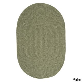 Colonial Mills Charleston Braided Wool blend Area Rug (9 X 12) Green Size 9 x 12