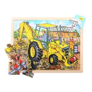 Bigjigs Toys BJ743 Tray Puzzle Digger Toys & Games