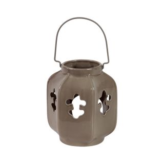 Ceramic Fleur De Lis Lantern