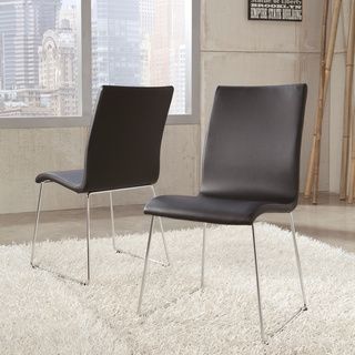 Signature Designs By Ashely Daryl Black Pvc Dining Side Chair (set Of 2)