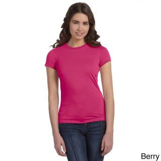 Bella Bella Womens Poly Cotton Short Sleeve T shirt Red Size L (12  14)