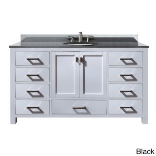 Avanity Modero 60 inch Single Vanity In White Finish With Sink And Top