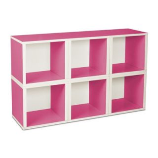 Way Basics Eco Friendly Modular Storage Cubes PS MC 6 Finish Pink