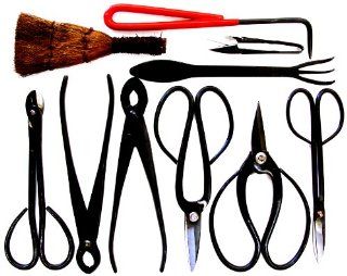Stanwood Bonsai Tool 10 Piece Carbon Steel Shear Set and Tool Kit  Garden Scissors  Patio, Lawn & Garden
