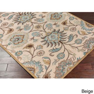 Hand tufted Alameda Traditional Floral Wool Area Rug (36 X 56)