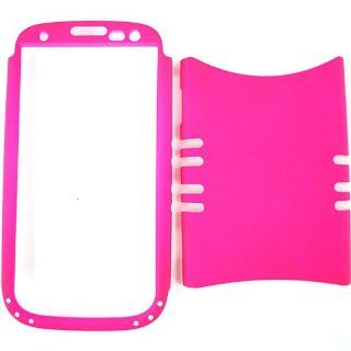 Cell Armor I747 RSNAP A006 FE Rocker Series Snap On Case for Samsung Galaxy S3   Retail Packaging   Fluorescent Dark Hot Pink Cell Phones & Accessories