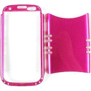 Cell Armor I747 RSNAP S010 ED Rocker Series Snap On Case for Samsung Galaxy S3   Retail Packaging   Crystal Solid Hot Pink Cell Phones & Accessories