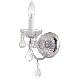 Imperial Chrome/crystal 1 light Wall Sconce