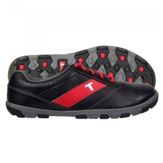 True Linkswear Mens True Proto Black/charcoal/red Golf Shoes