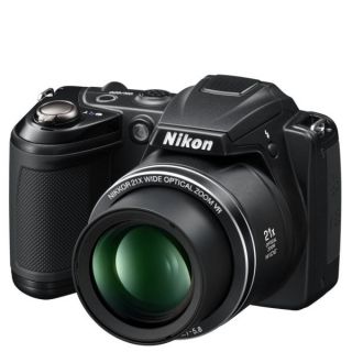 Nikon Coolpix L310 Compact Digital Camera   Black (14.1MP, 21x Optical Zoom) 3 Inch LCD Refurbished      Electronics