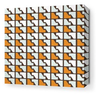 Inhabit Estrella Faux Houndstooth Stretched Graphic Art on Canvas in Sunshine