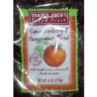 Trader Joe's Super Cranberry & Pomegranate Blend Dried Fruit 6oz (Pack of 4)  Grocery & Gourmet Food