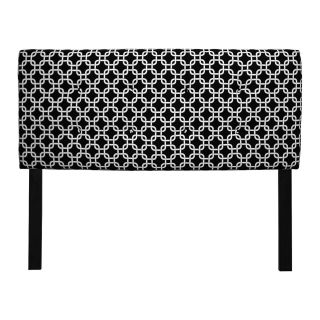 8 button Tufted Black And White Chains Headboard