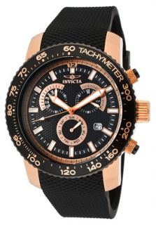 Invicta 11294  Watches,Mens Specialty Chronograph Black Textured Dial Black Textured Polyurethane, Chronograph Invicta Quartz Watches