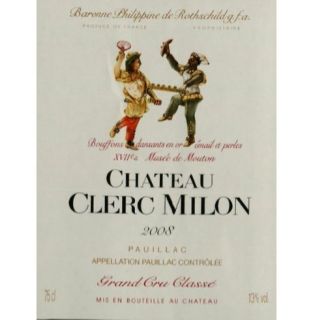 2008 Clerc Milon, Bordeaux 750 mL Wine