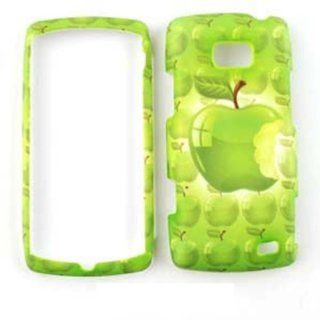 LG ALLY APEX VS740 GREEN APPLE MATTE TEXTURE CASE ACCESSORY SNAP ON PROTECTOR Cell Phones & Accessories