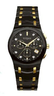 Wittnauer Montserrat Men's Chronograph Watch 7 Diamonds 12D101 Watches