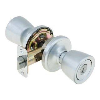 Kwikset Corporation 740A US26D KA3 6AL 3437 Abbey Entry Lockset Satin Chrome   Doorknobs  