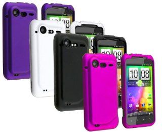 Colorful Snap On Rubberized Hard Skin Cover Case for HTC Droid Incredible 2 6350 Purple, Black, Hot Pink, White Cell Phones & Accessories