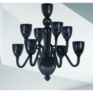 Zaneen Lighting Moma 8 Light Chandelier D8 131 Diffuser Finish Black