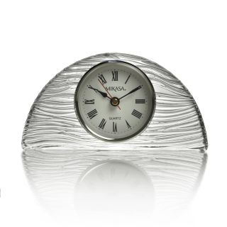 Mikasa Ludlow 6.5 inch Crystal Clock