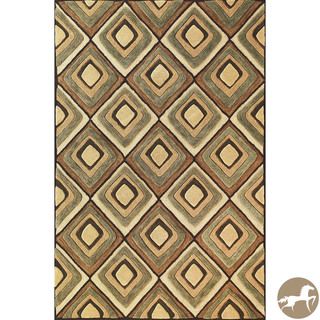 Christopher Knight Home Hand tufted Beige Diamonds Area Rug (5 X 76)