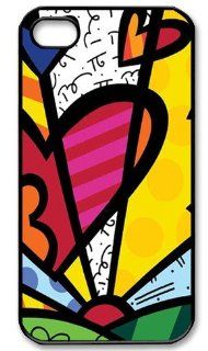Romero Britto Hard Case for Apple Iphone 4/4s Caseiphone4/4s 757 Cell Phones & Accessories