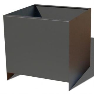 Planterworx Home Tapered Square Planter PW TP Color Pewter, Size 20