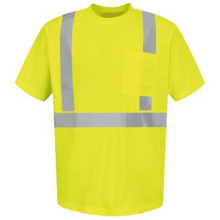 Red Kap Small Safety Green High Visibility Reflective T Shirt