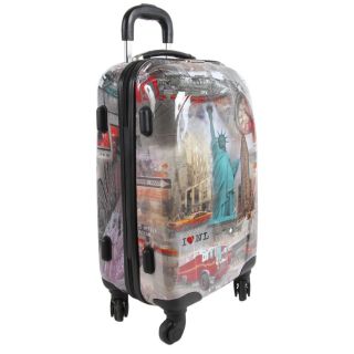 Nicole Lee New York 21 inch Carry on Hardside Spinner